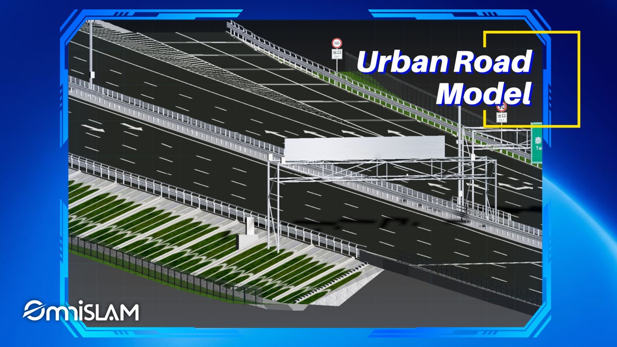 点群から生成した都市道路の3Dモデル