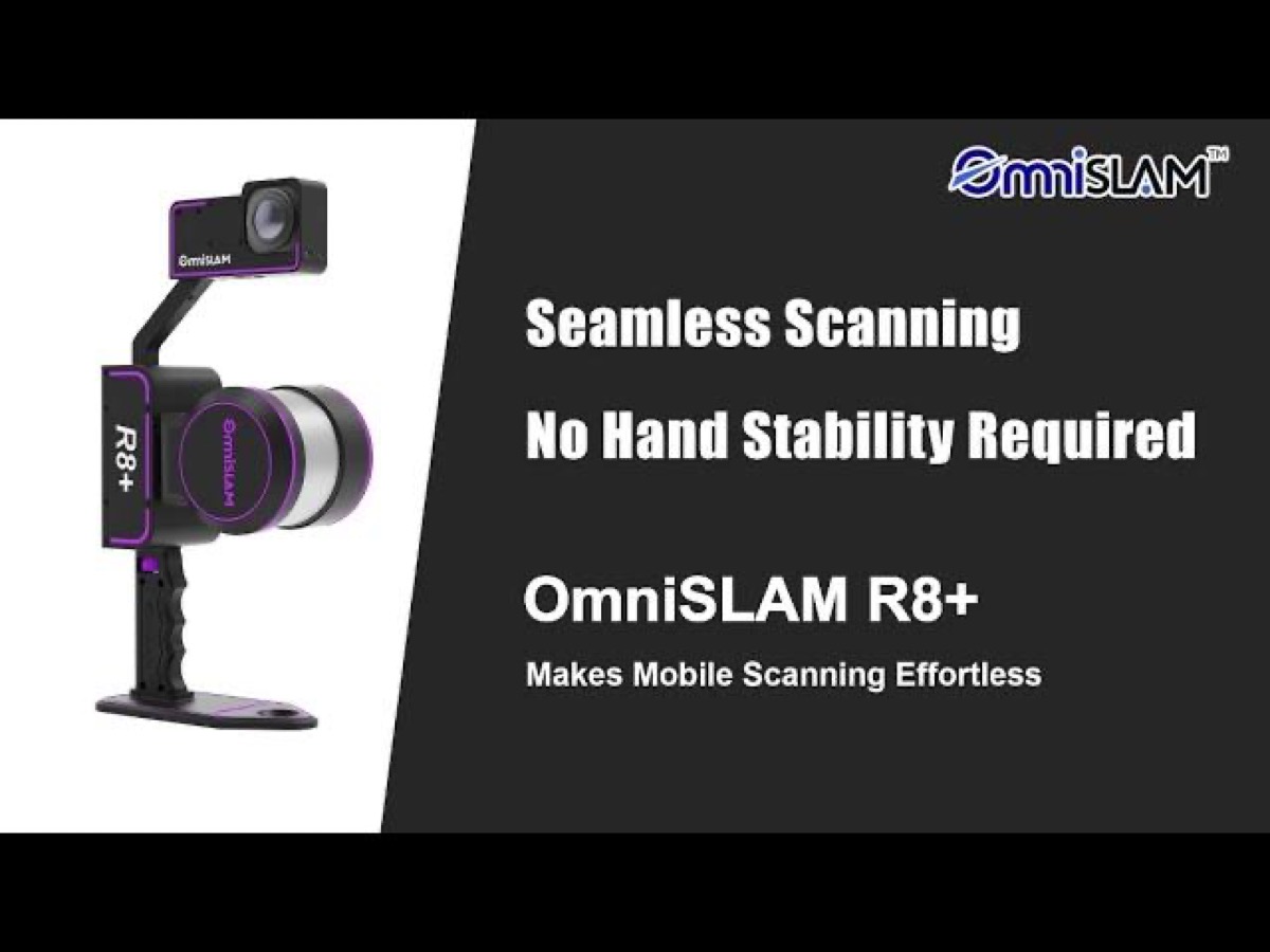激しい動きでも点群は鮮明、OmniSLAM R8+の安定性を実証